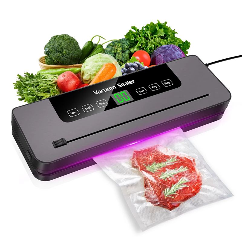 ABZC 電気式真空シーラー。食品の保存に最適。乾燥食品、湿 - Food Vacuum Sealer Machine のレビューと価格