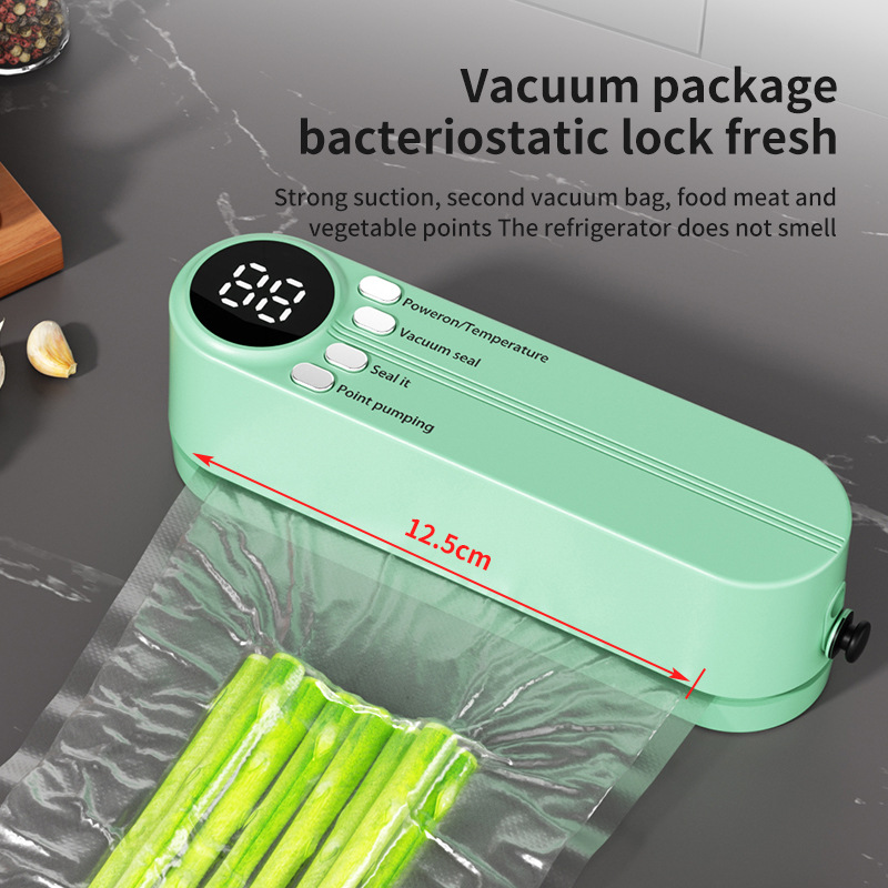 小型ワイヤレス真空シーラー、充電式家庭用食品用プラスチックシ - Food Vacuum Sealer Machine のレビューと価格