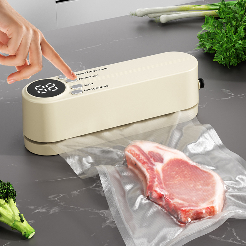 小型ワイヤレス真空シーラー、充電式家庭用食品用プラスチックシ - Food Vacuum Sealer Machine のレビューと価格